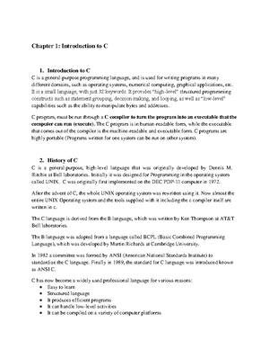 Chapter 2.9: Input and Output Functions in C Programming - Studocu