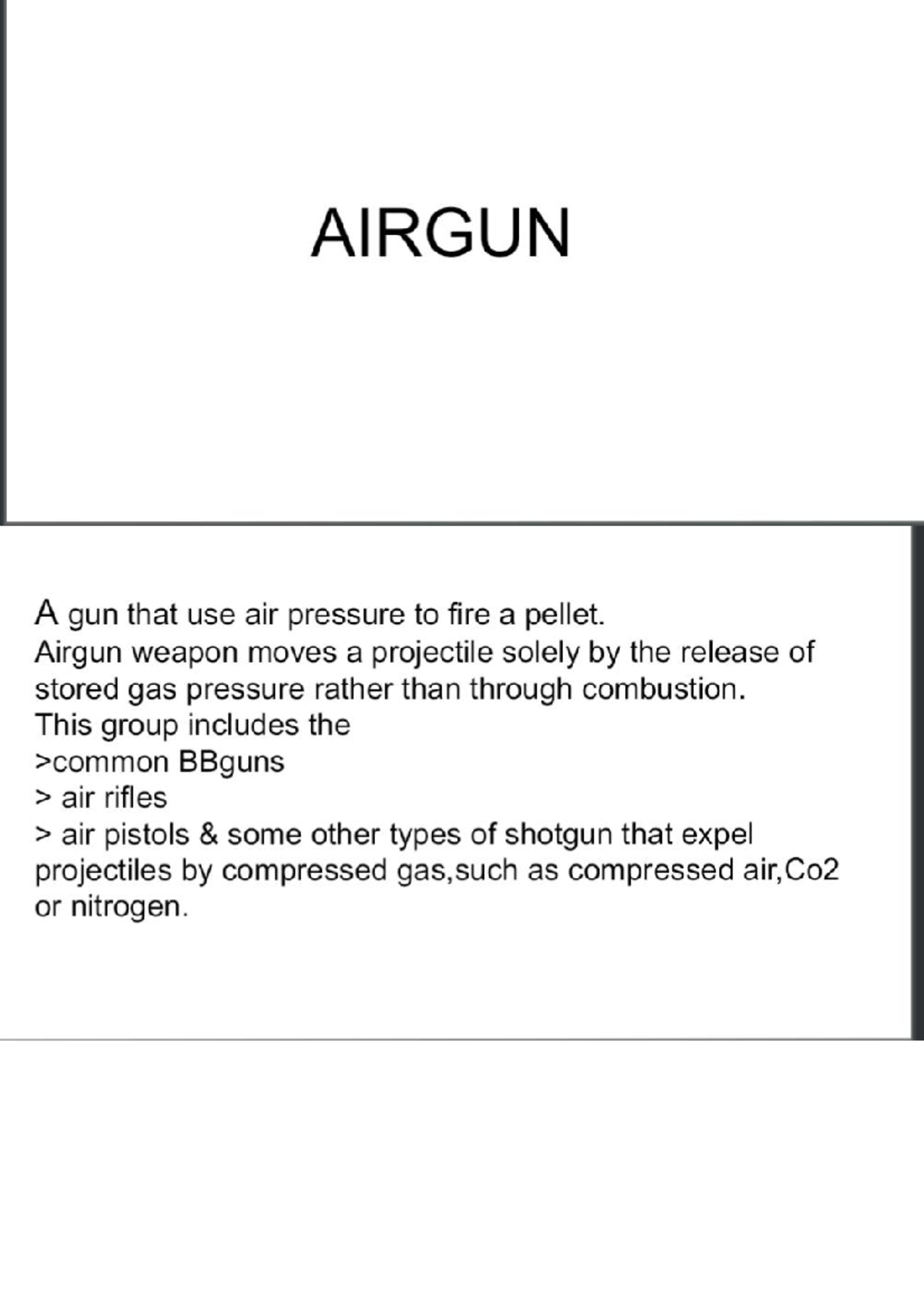Airgun Study Notes and Key Concepts - Studocu