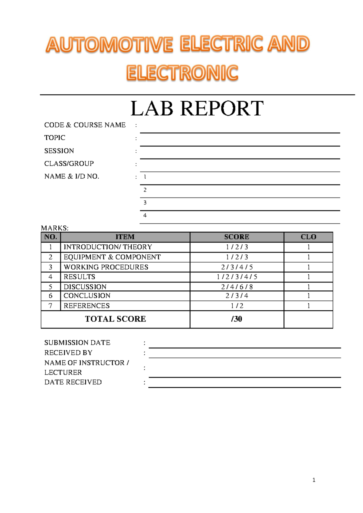 LAB Sheet 3 DJA2006 - Comprehensive Lab Report and Assessment Guide ...