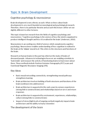 Assignment 1 (part 1)- Piagets theory - Piaget’s Cognitive Development ...