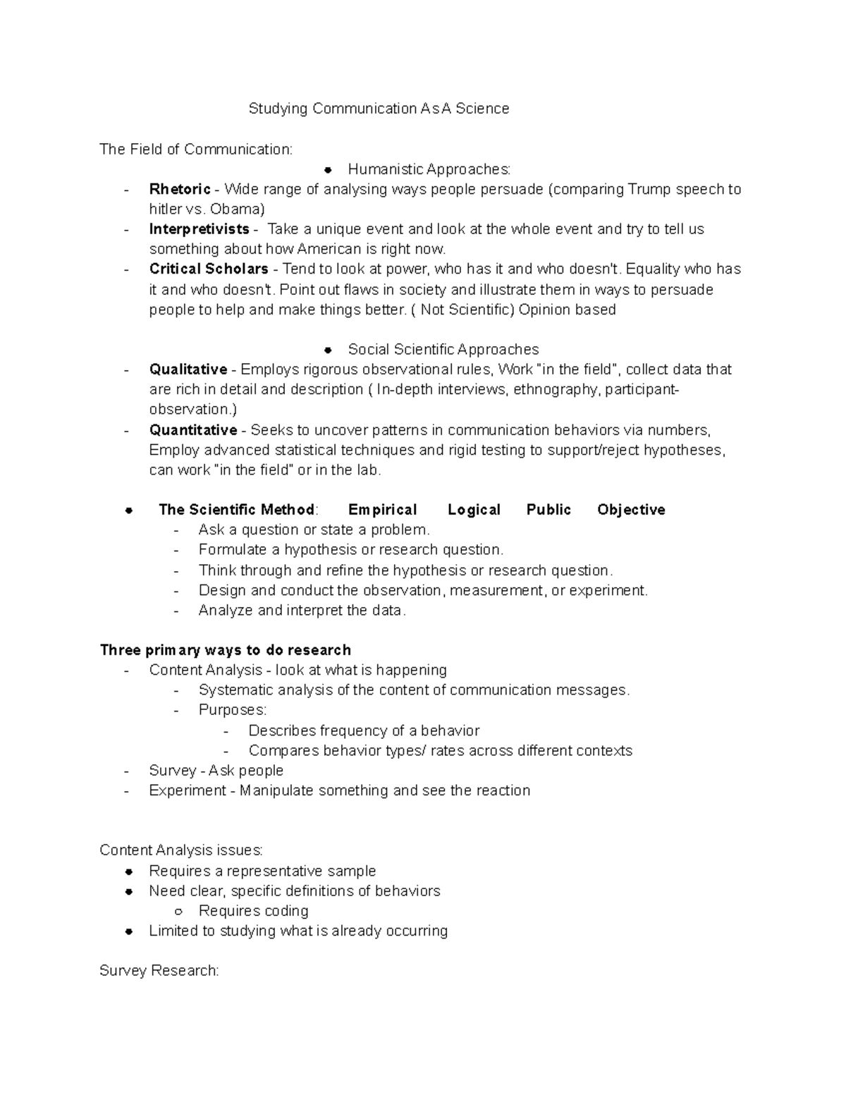 Comm 1000 - Comprehensive Study Guide on Communication Science - Studocu