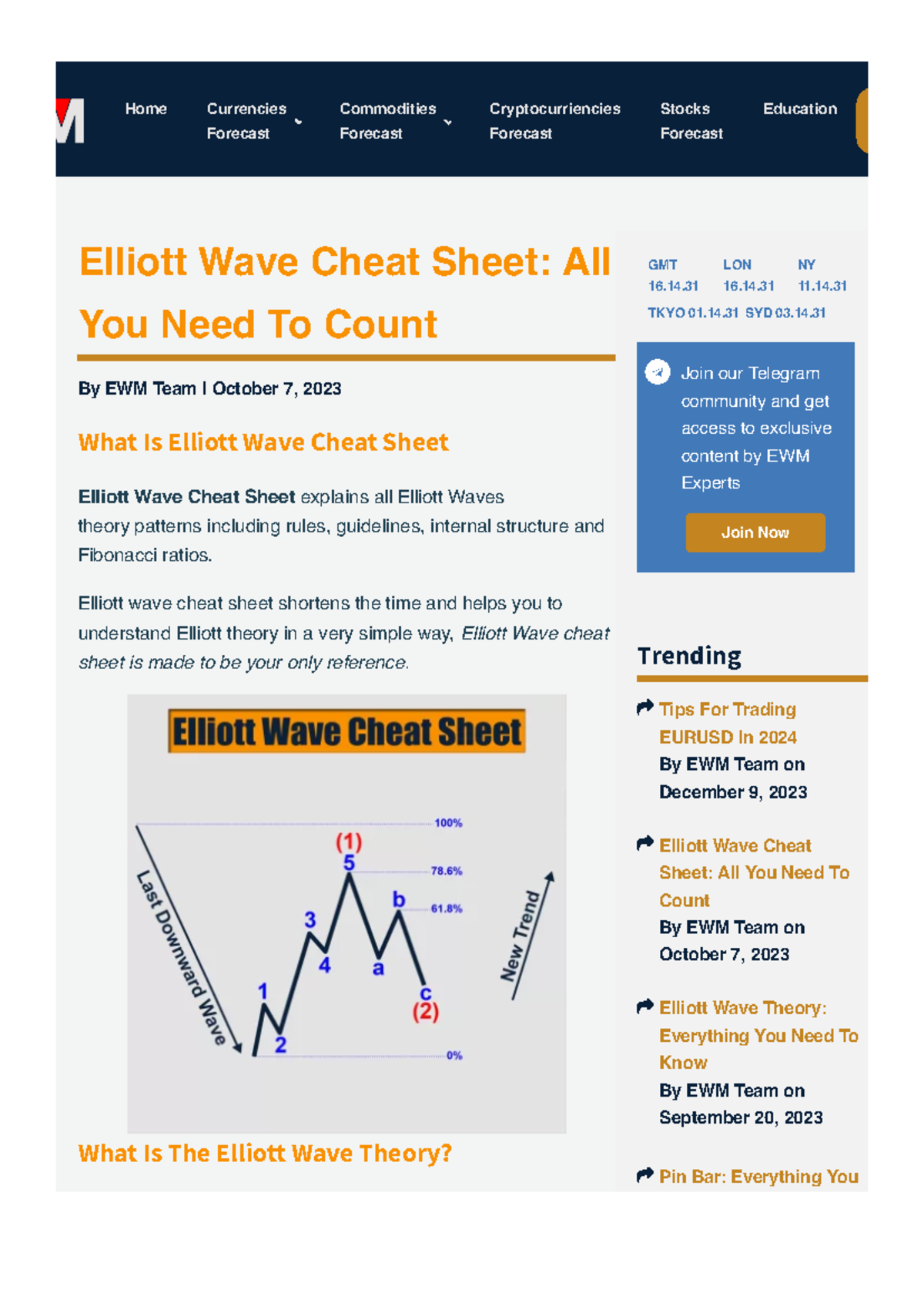 Elliott Wave Cheat Sheet (EW101): Essential Counting Guide - Studocu