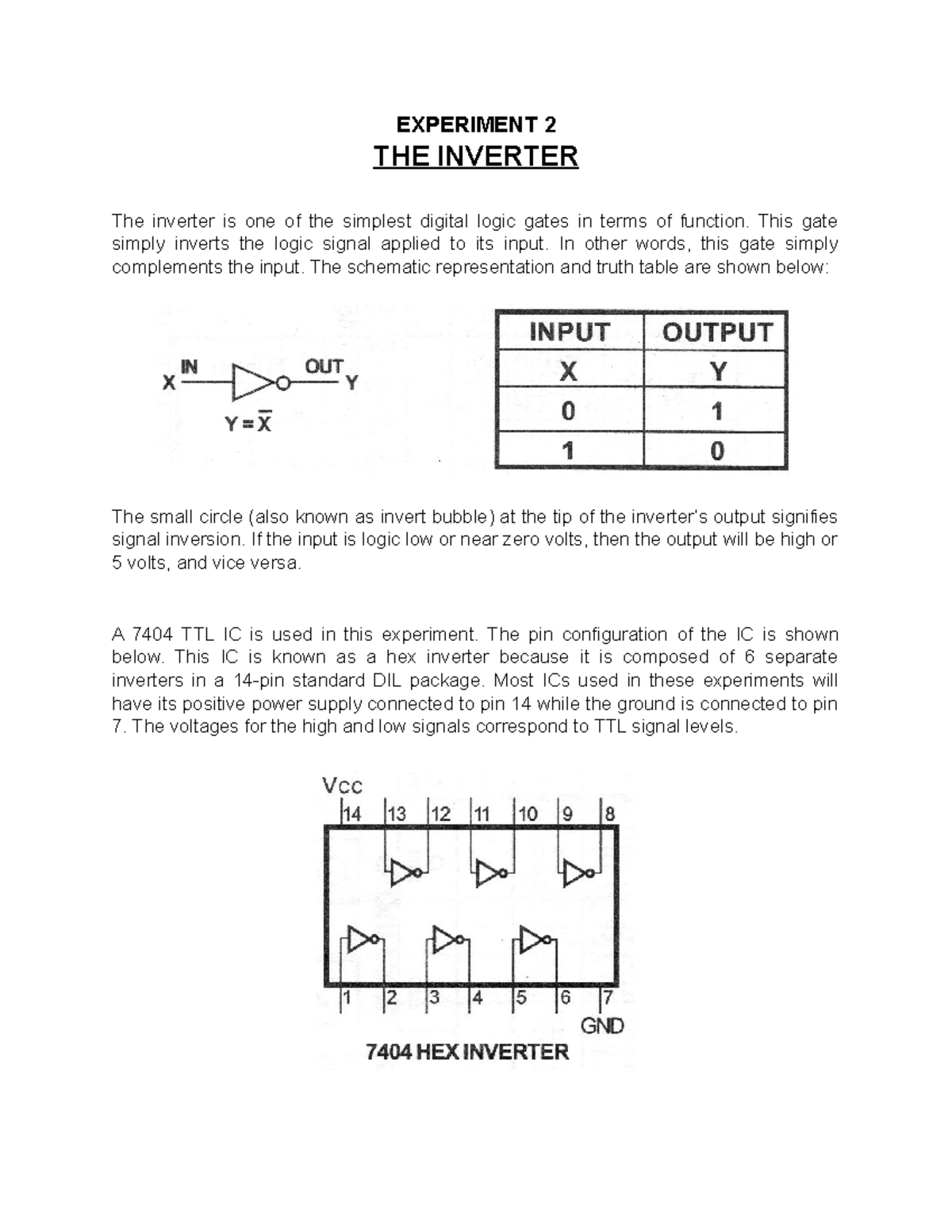 Manual for Digital Logic Gates: CpET3L Lab Experiments and Procedures ...