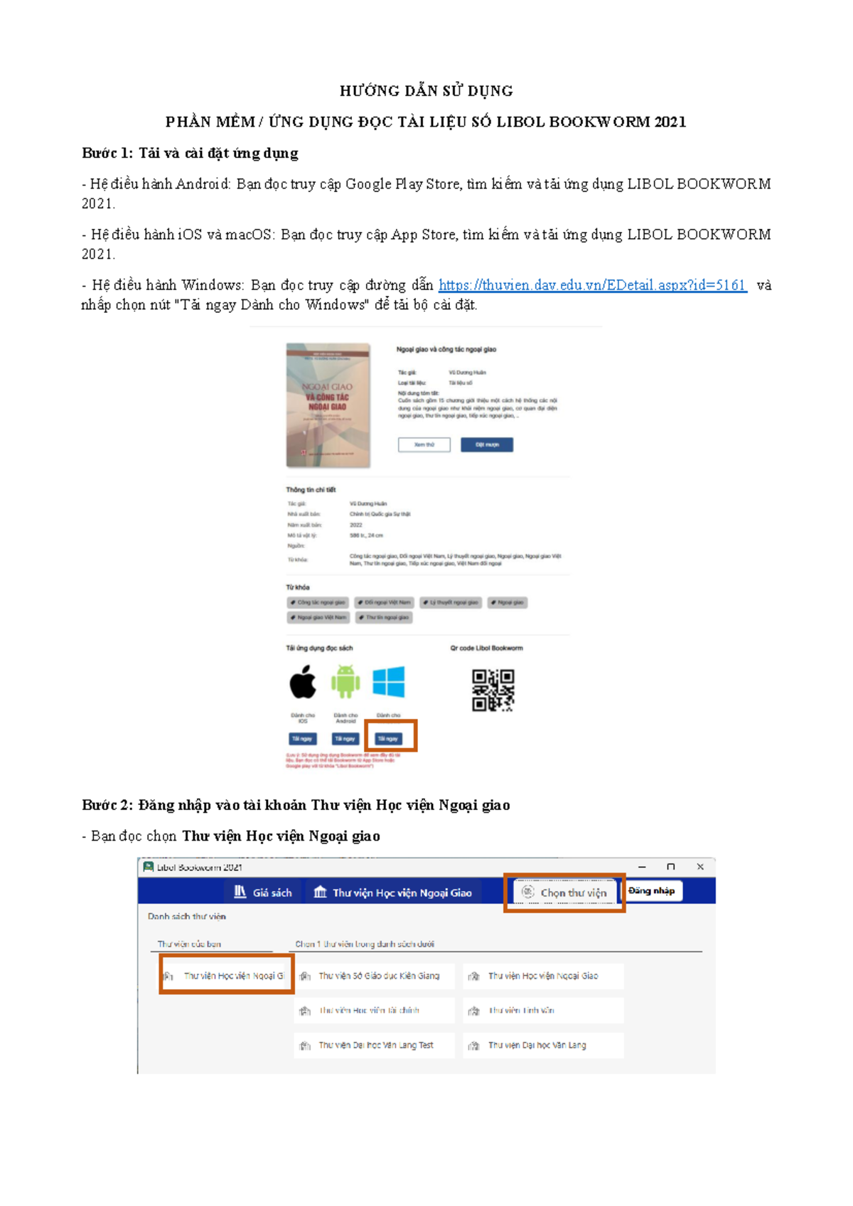 Hướng Dẫn Sử Dụng Phần Mềm Đọc Tài Liệu Số Libol Bookworm 2021 - Studocu