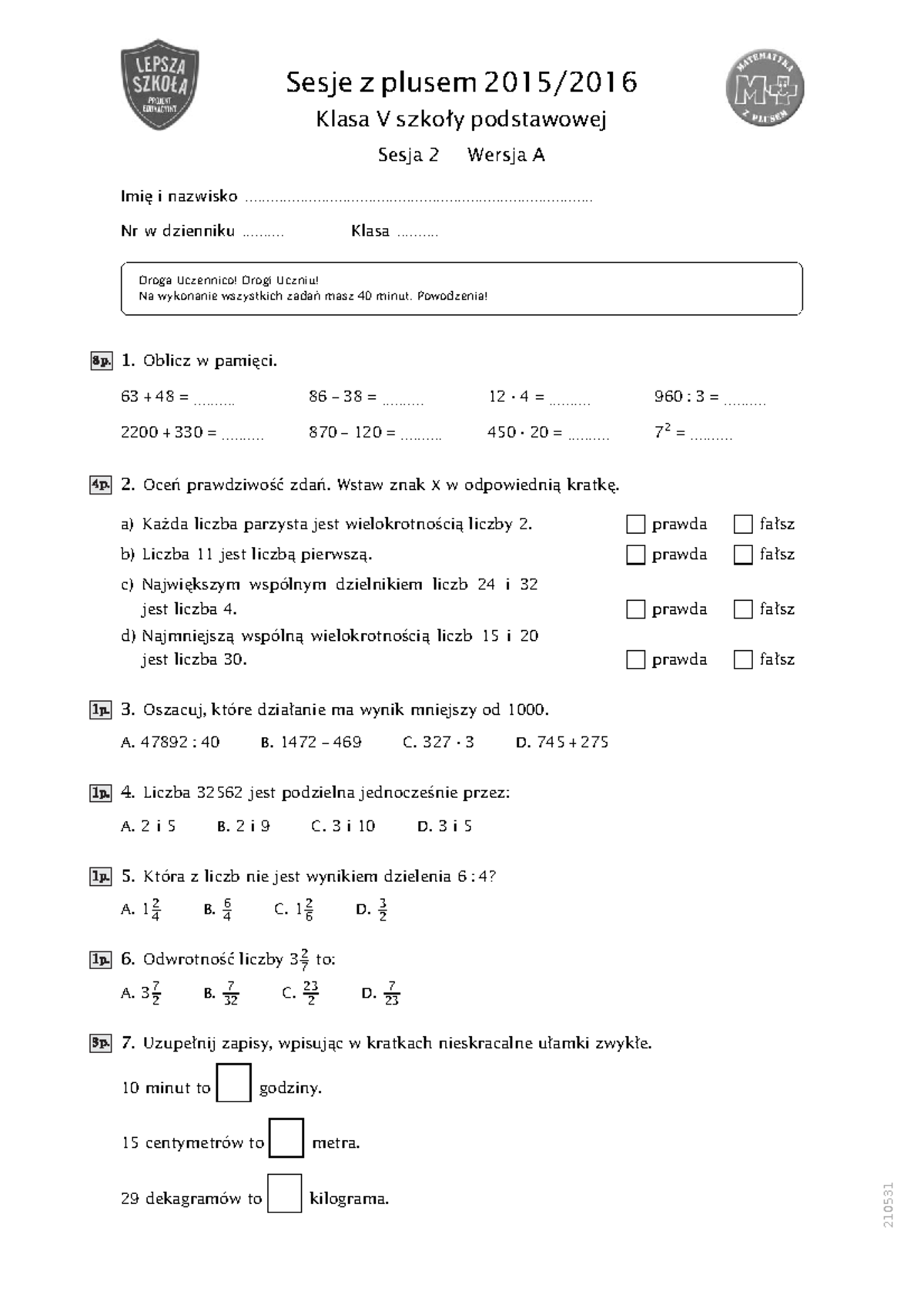 Sprawdzian Z Chistorji Z Całego Roku Szkolnego www.studocu.com
