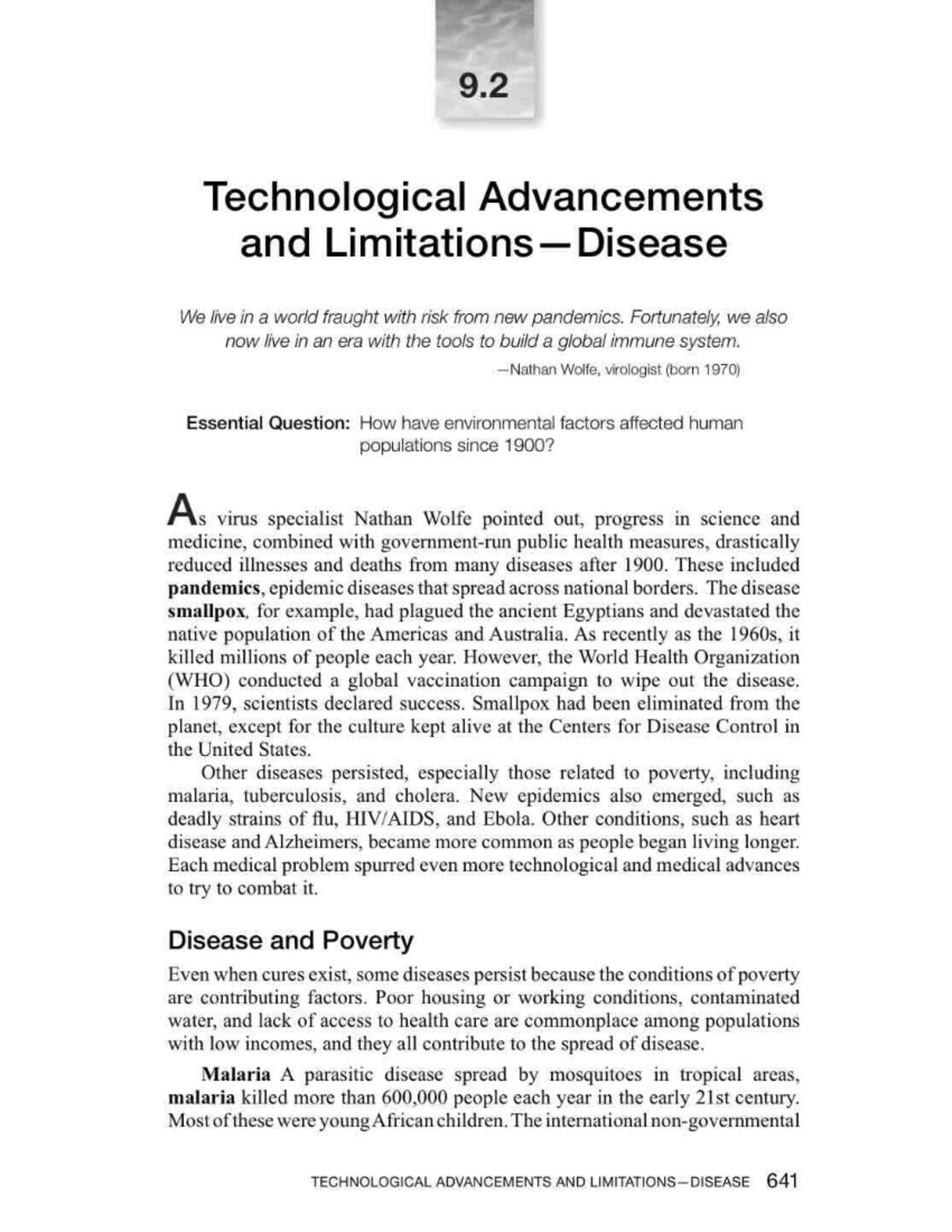 9.2 Technological Advancements in Disease Control and Public Health ...