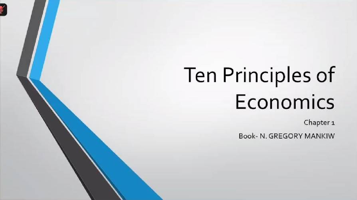 1 FULL Slides - Notes - Ten Principles of Economics Chapter 1 N ...