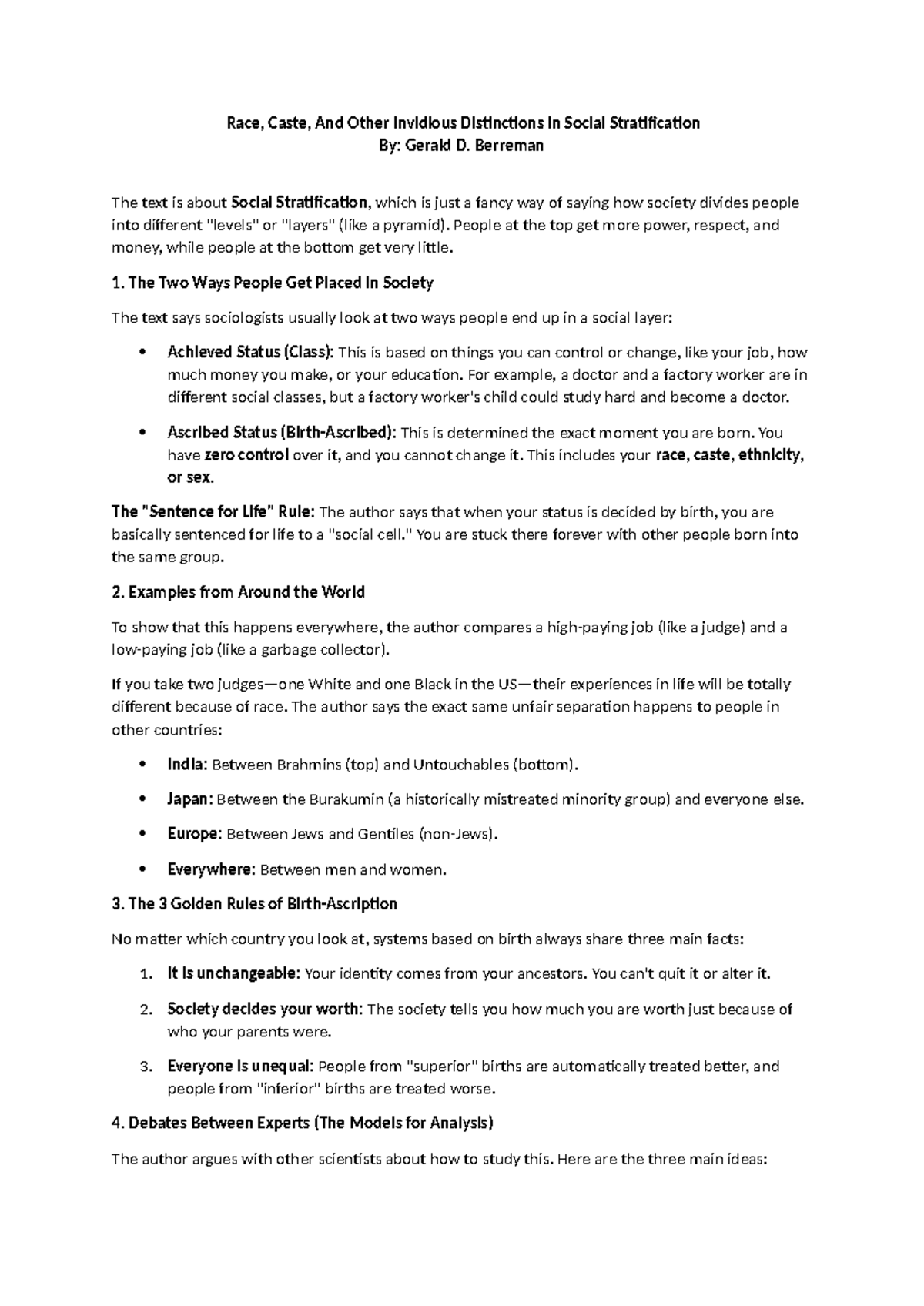 R2: Race, Caste, and Social Stratification Insights by Gerald D ...