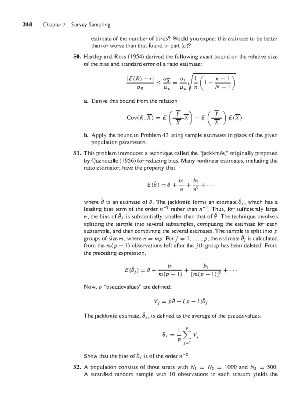 248 Chapter 7: Survey Sampling and Bias Estimation Techniques - Studocu