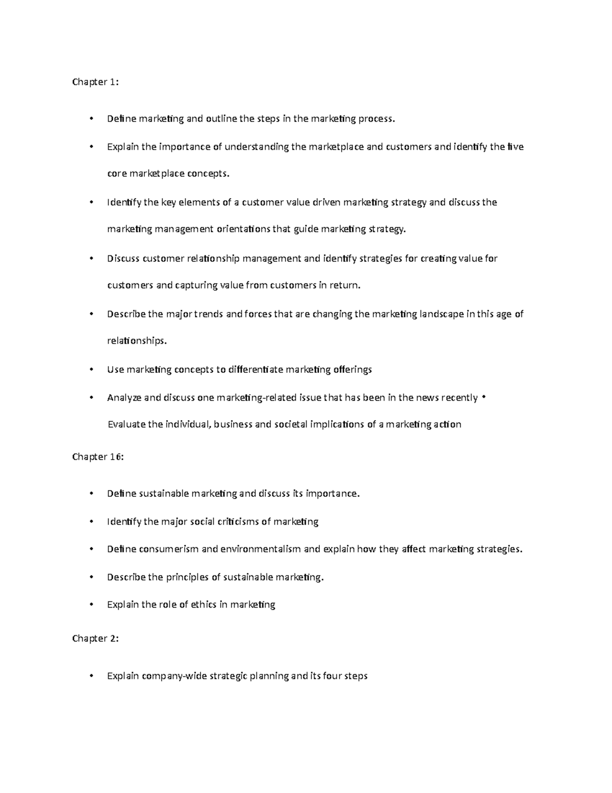MKT 101 Exam 1 Study Guide: Key Concepts and Strategies - Studocu