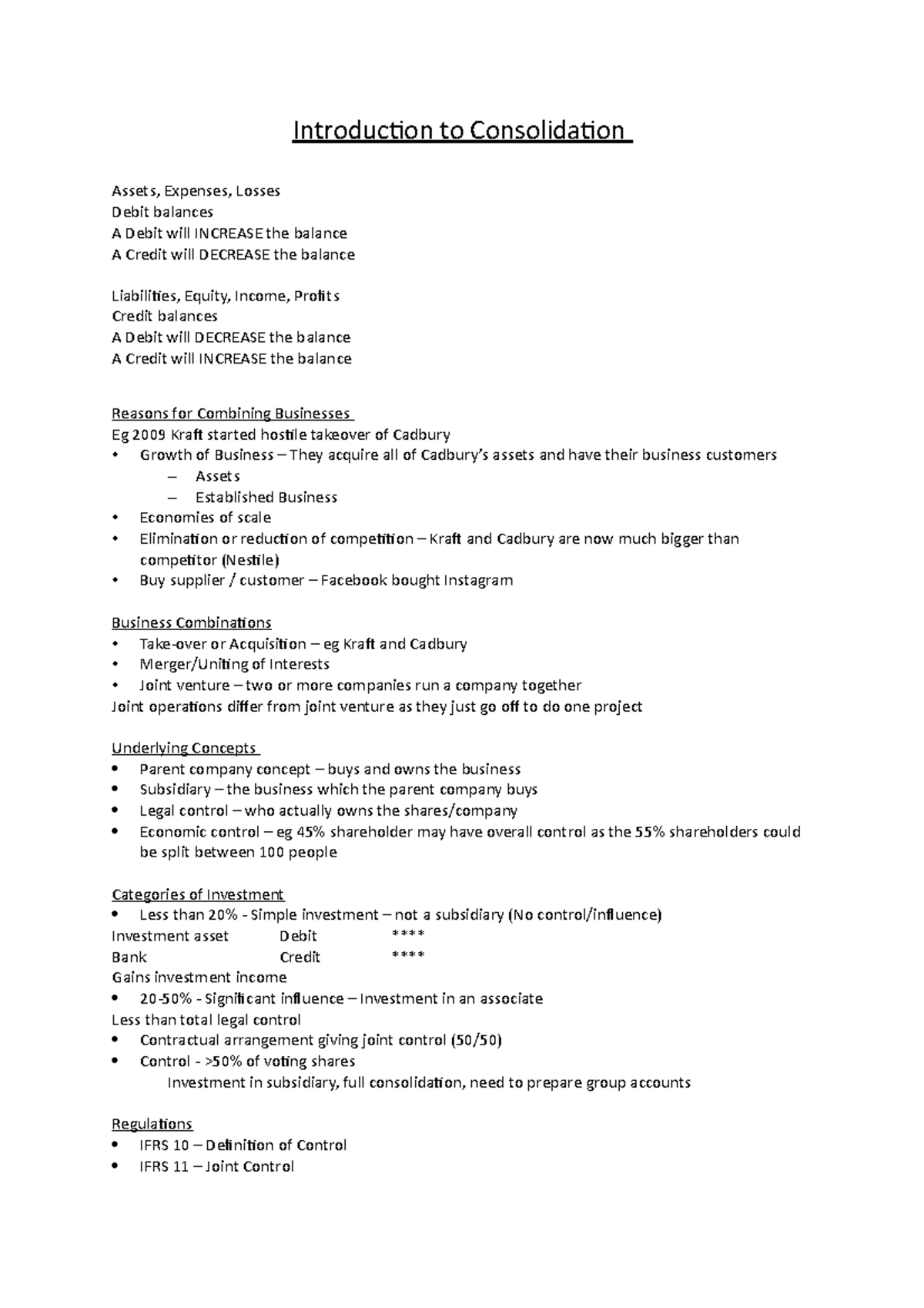 Introduction to Consolidation - Introduction to Consolidation Assets ...