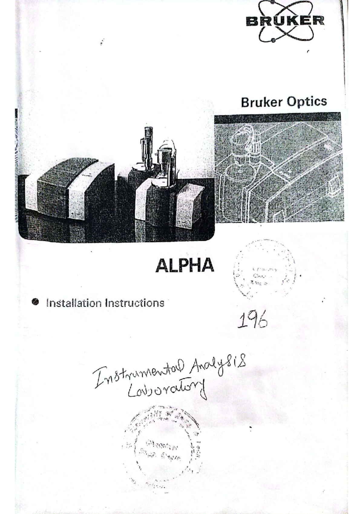 Bruker LX ALPHA Installation & OPUS Software Quick User Guide - Studocu