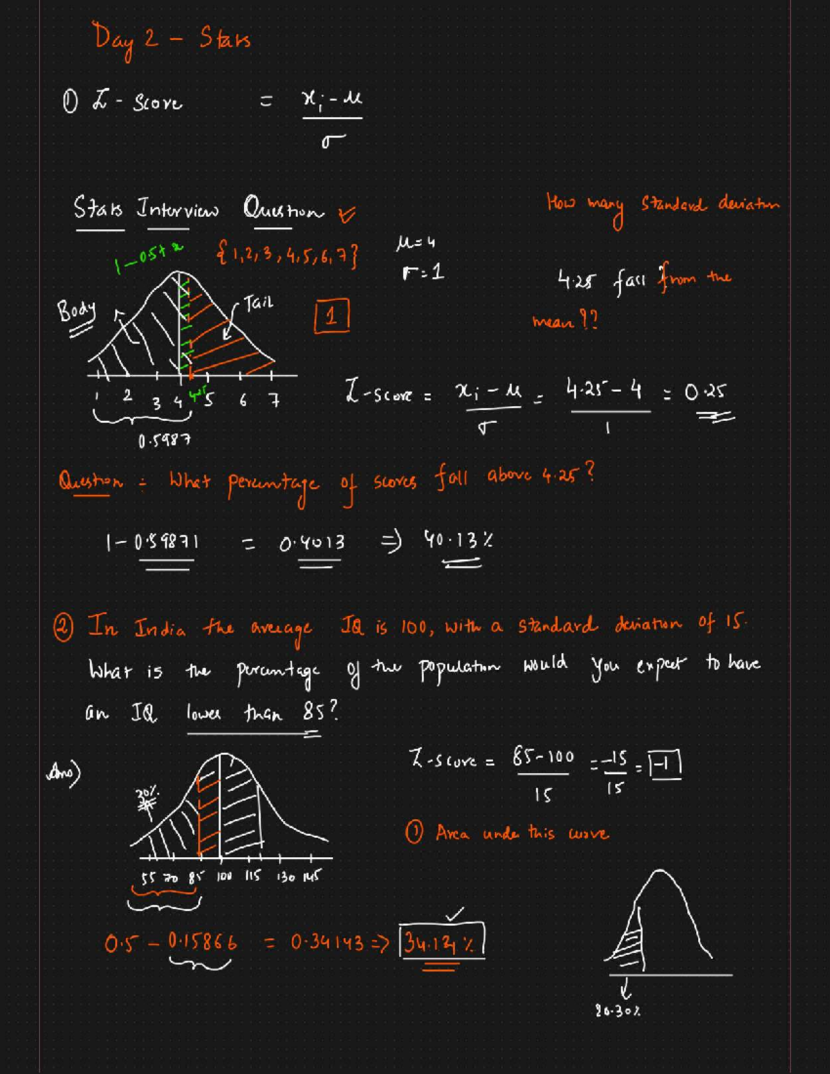 Stats 2 - Day 2 Interview Questions on Standard Deviation & Hypothesis ...