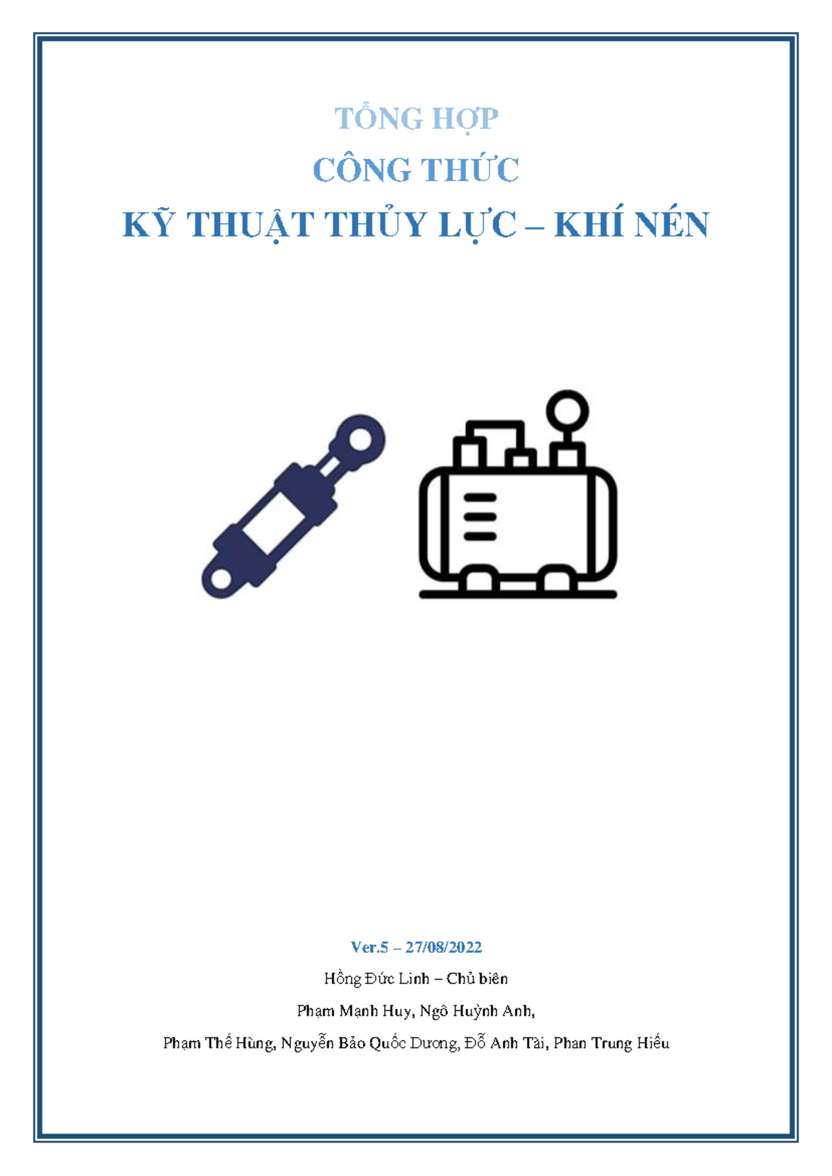 Công Thức TLKN - Tổng Hợp Kỹ Thuật Thủy Lực & Khí Nén - Studocu