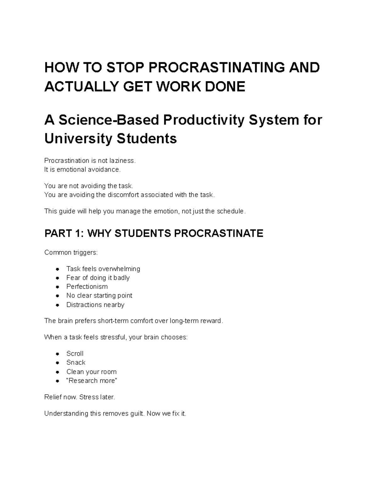 Effective Strategies to Overcome Procrastination: A Guide for Students ...