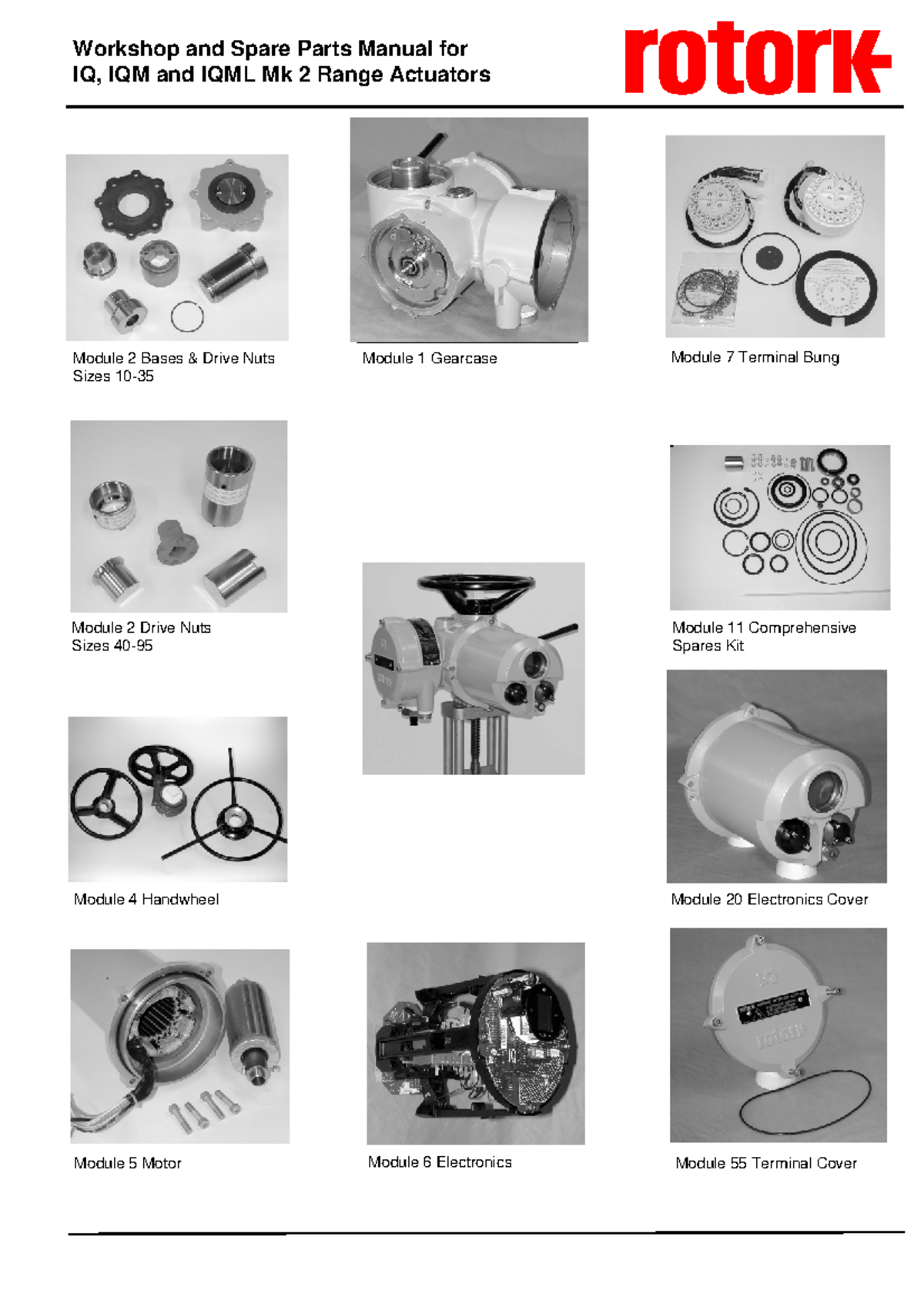 Rotork IQ Series Actuators Workshop & Spare Parts Manual - Studocu