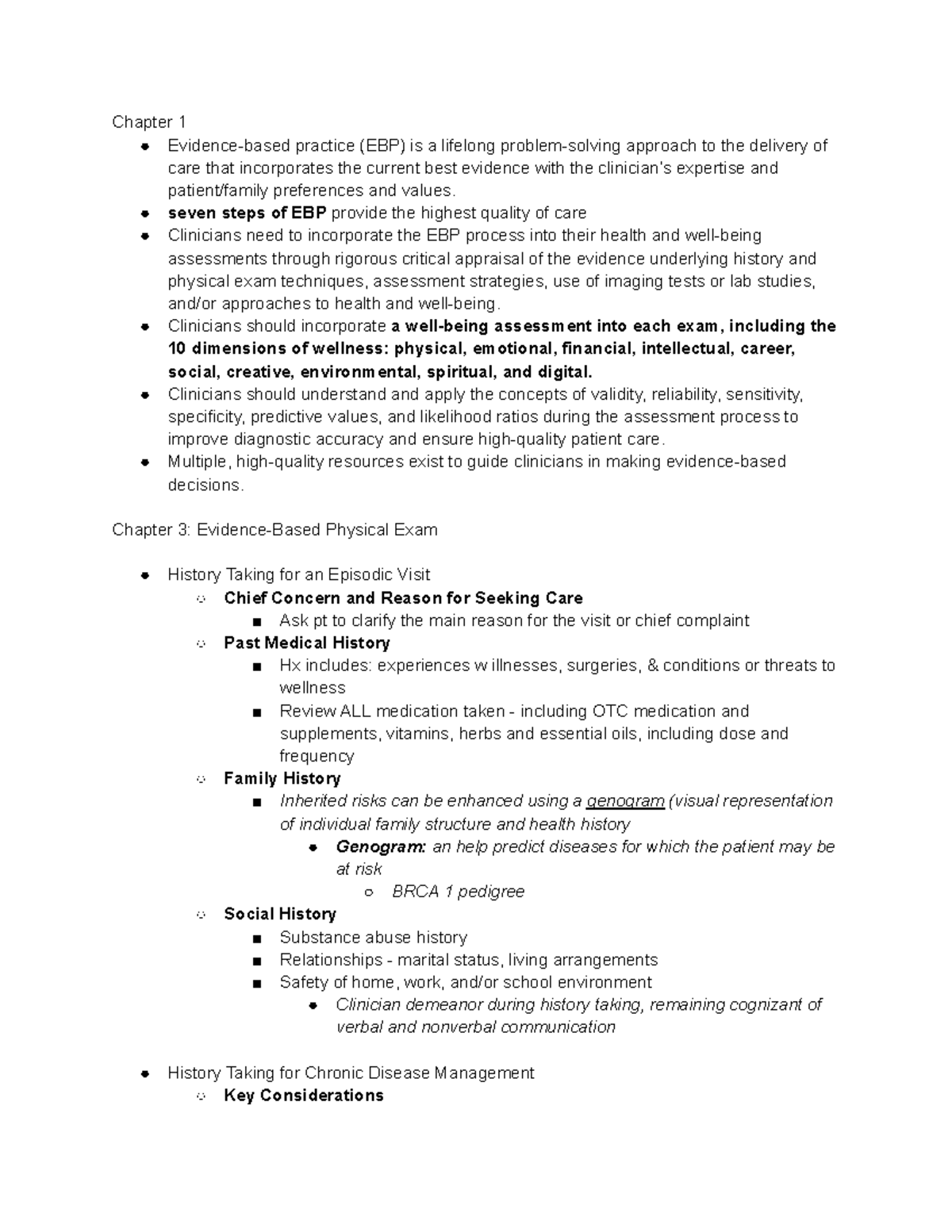 Head and Neck EBP Lecture Notes (Chapters 1-4) - Studocu