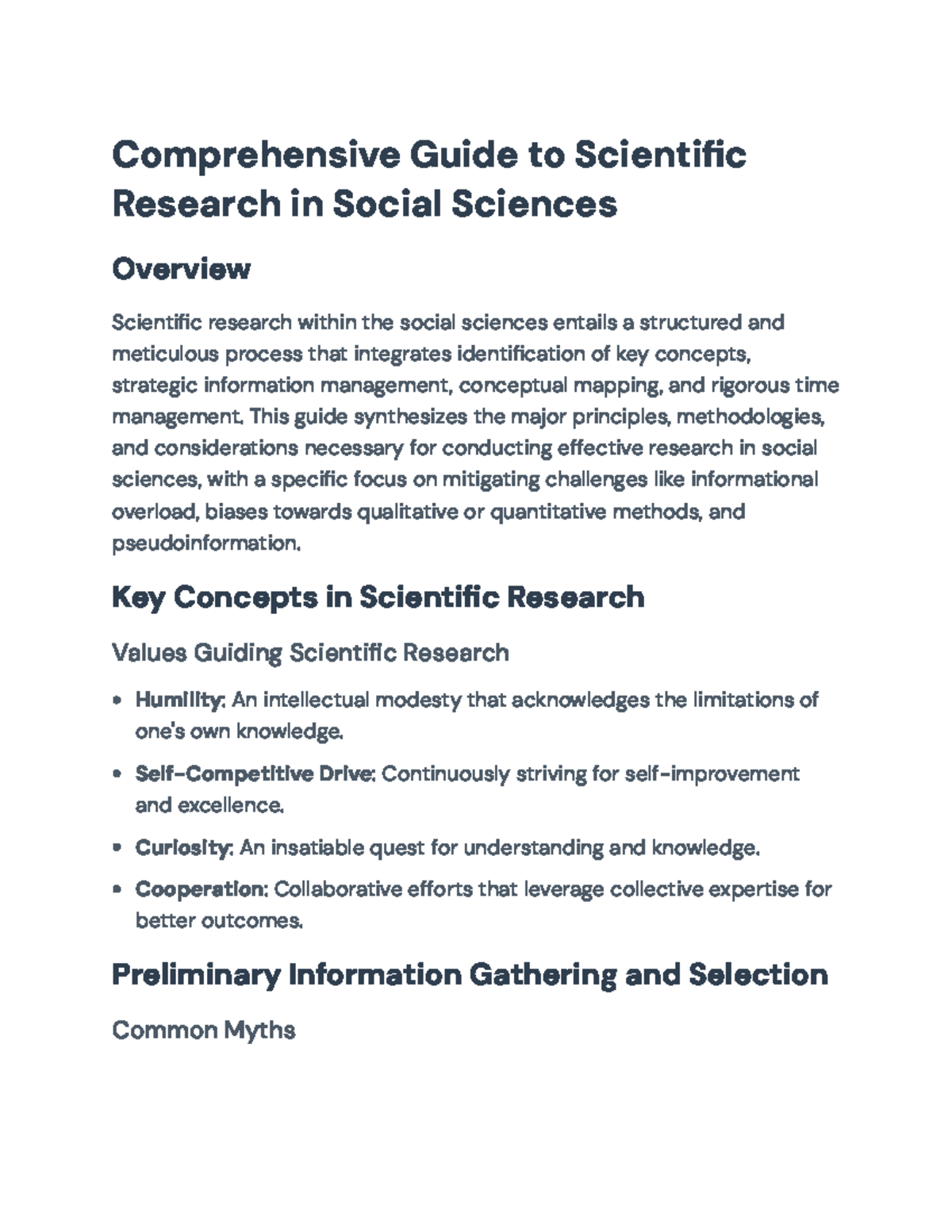Comprehensive Guide to Scientific Research in Social Sciences ...