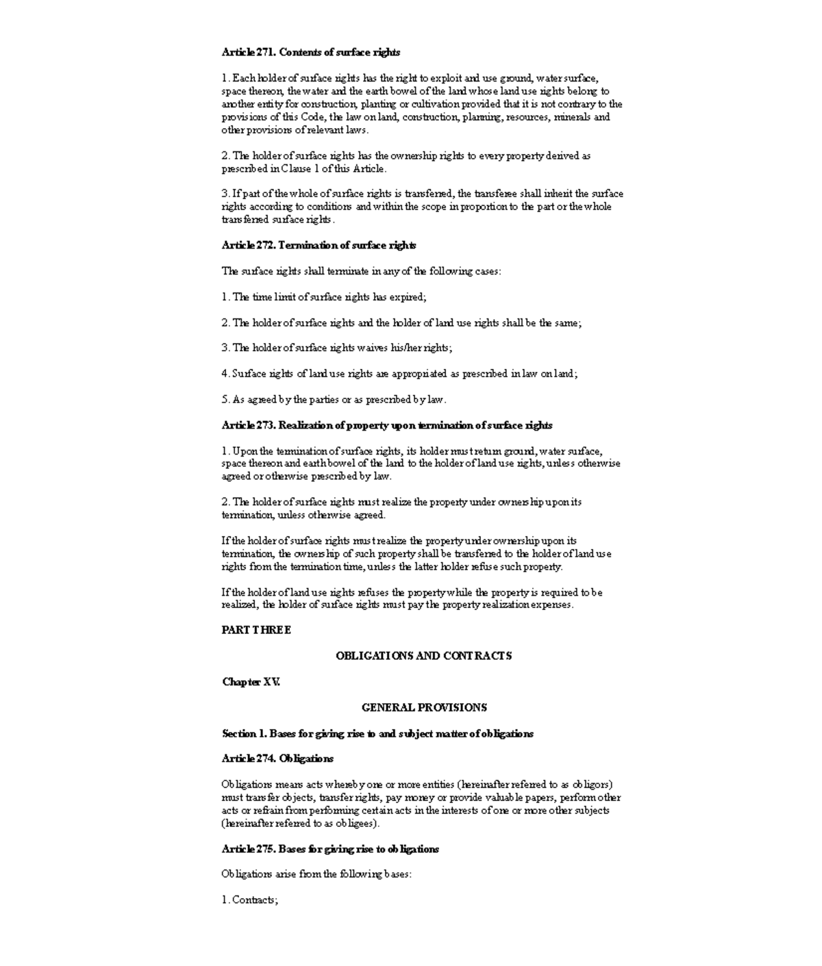 Chapter 6 Notes on Surface Rights and Obligations (Course Code: LAW101 ...