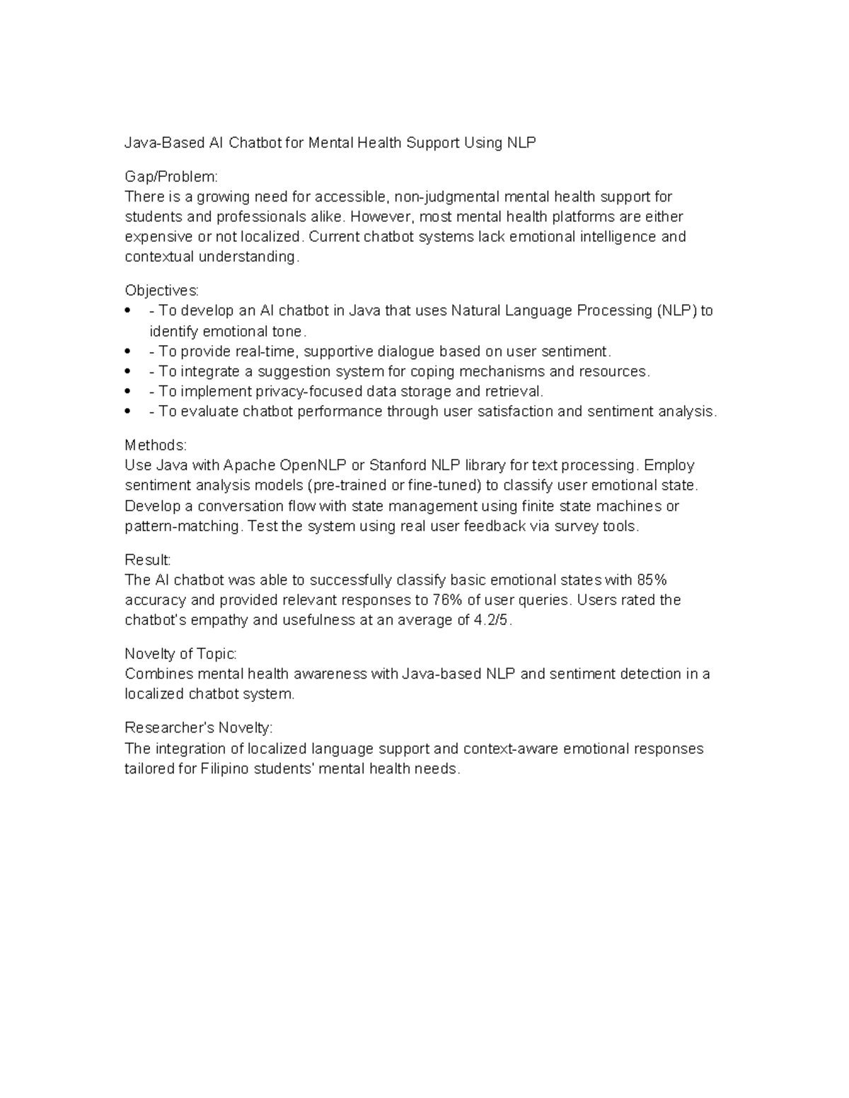 AI Java Thesis Topics: Chatbots, Code Review, and Voice Assistants ...