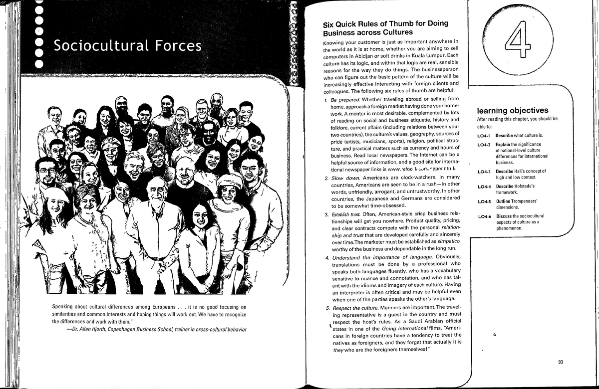 Chapter 1: Navigating Sociocultural Forces in Global Business - Studocu
