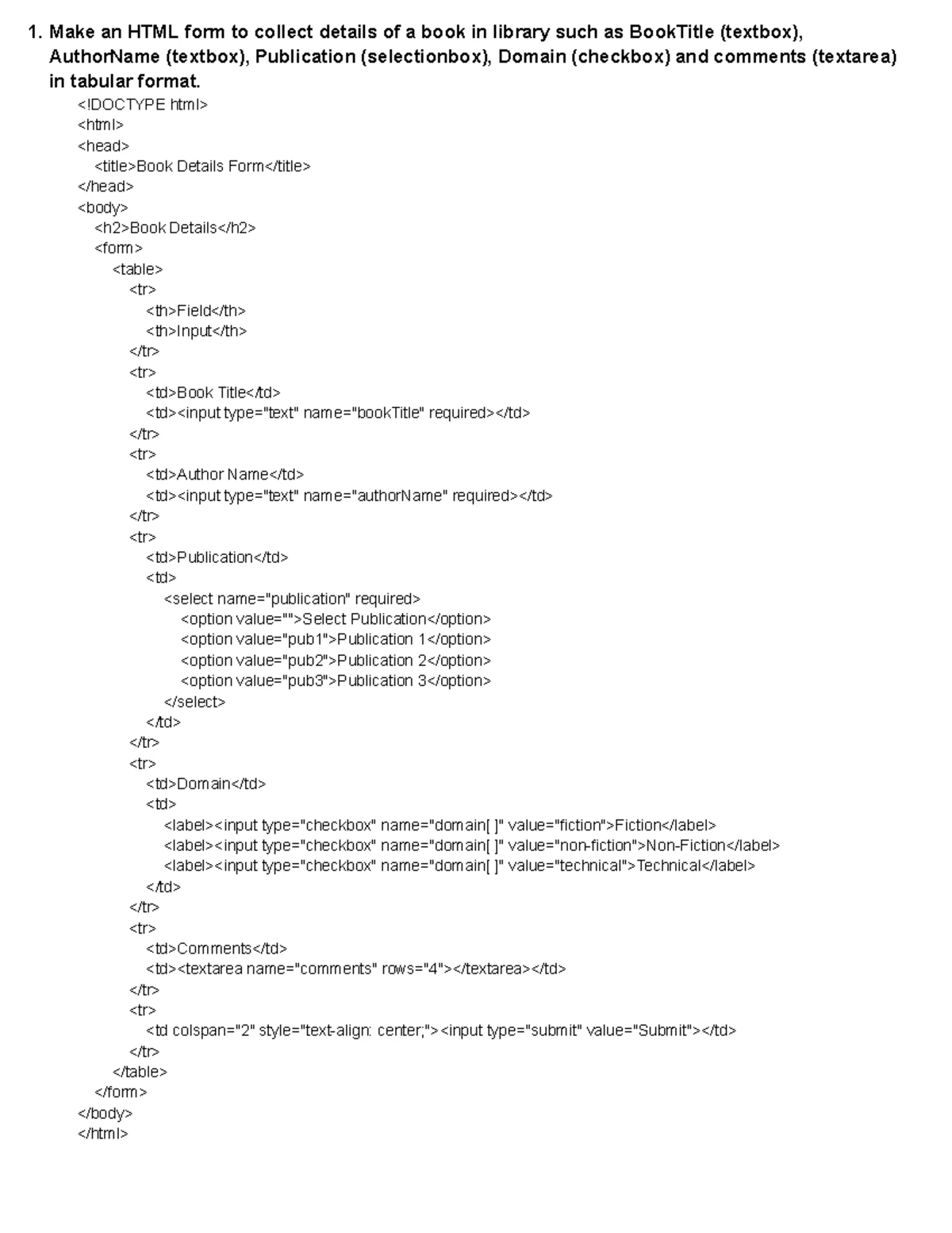 Web Programming Practical Exercises for Encryption Algorithms (CS101 ...