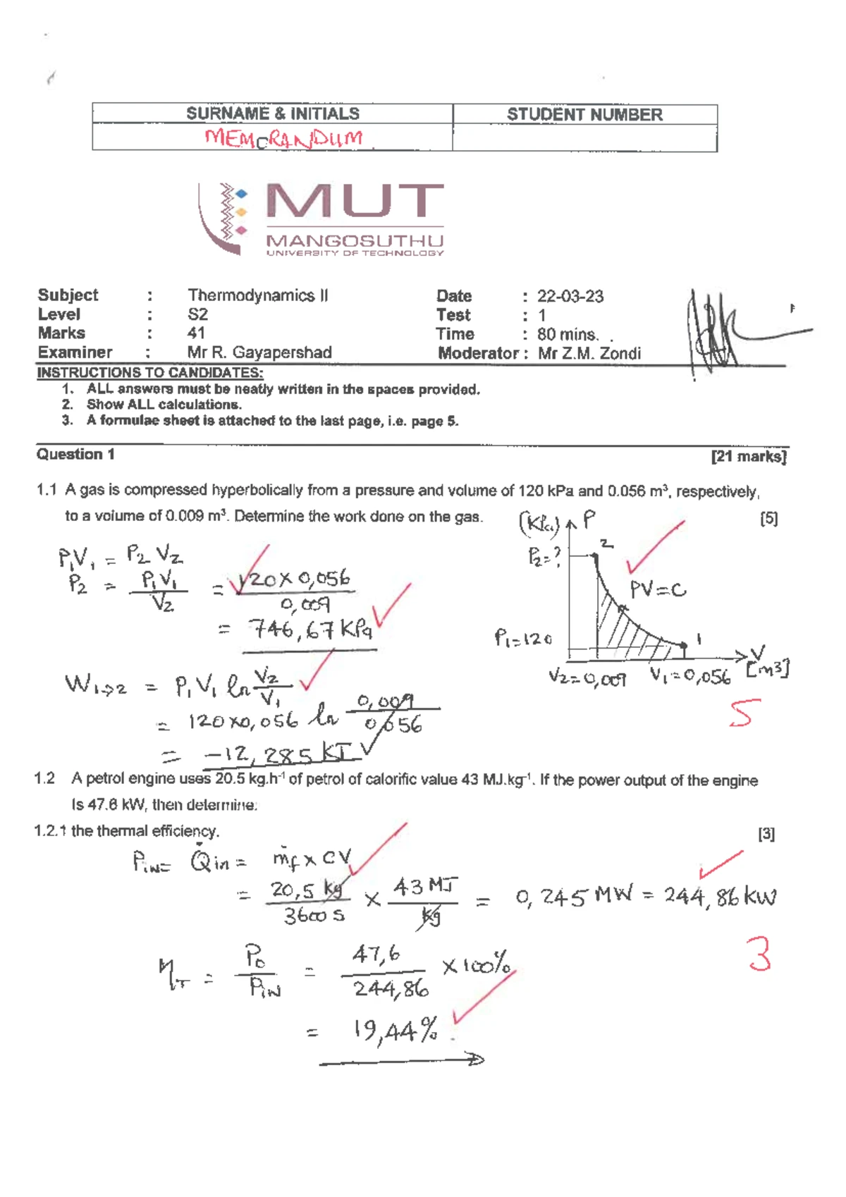 Strength of Materials 2024 Final Exam Memo and Guidelines - Studocu