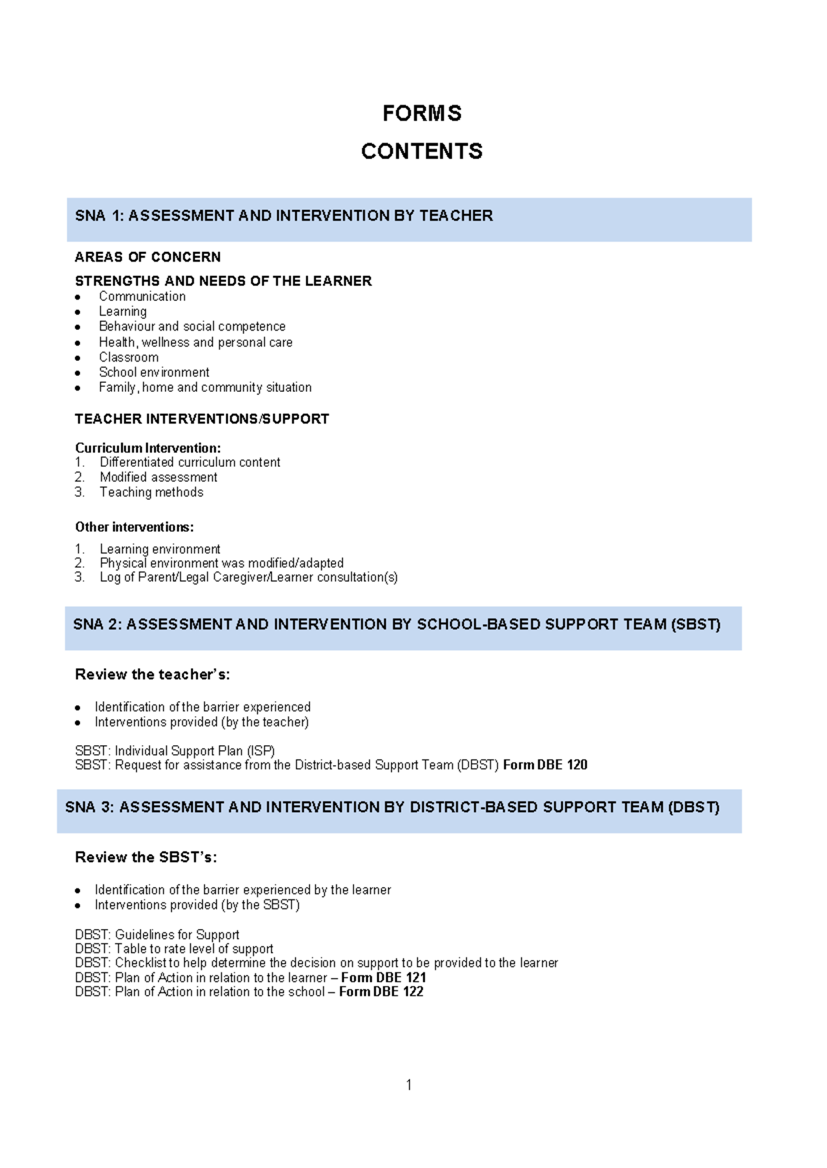 SNA 1-3: Assessment & Intervention Strategies for Learners - Studocu