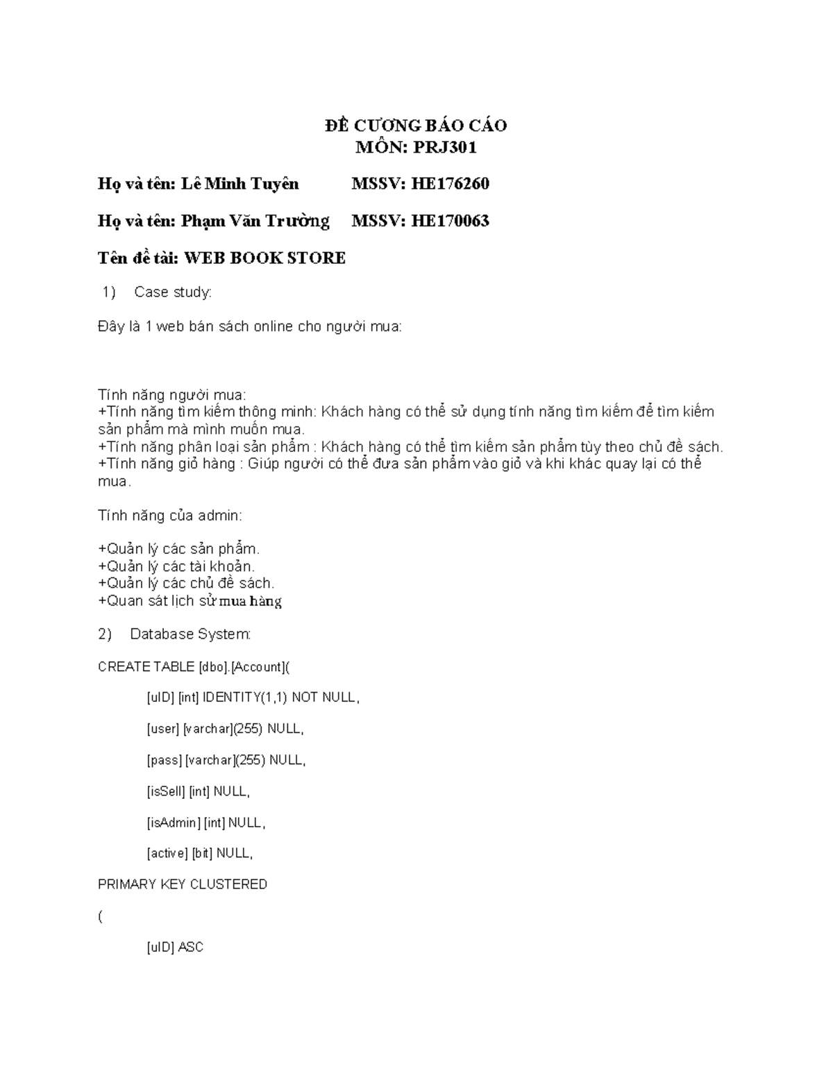 PRJ301 - Case Study: Online Book Store Web Project Report - Studocu
