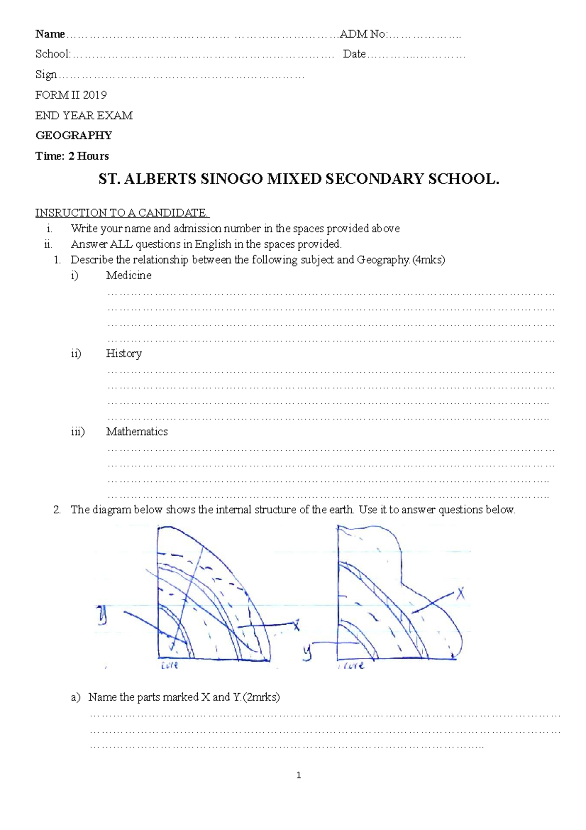 GEOG F2 - End Year Exam and Short Quiz Notes on Geography - Studocu