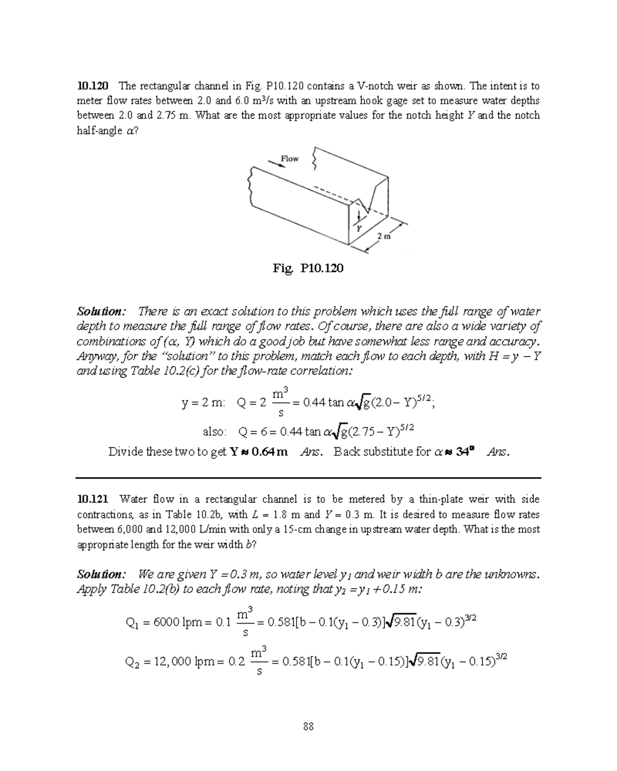 Solutions for Rectangular Channel Flow (10.120) - White Manual Part 580 ...