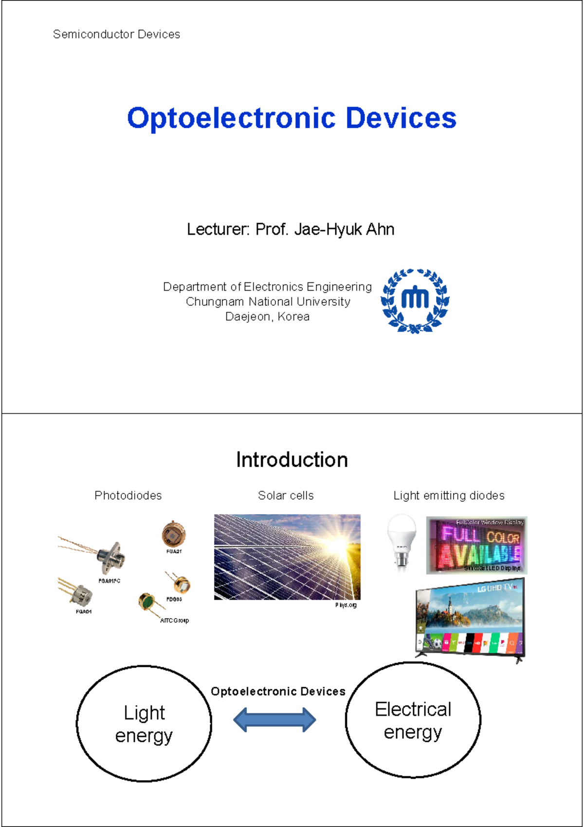 Optoelectronic Devices Notes - Electronics Engineering 18746413659 ...