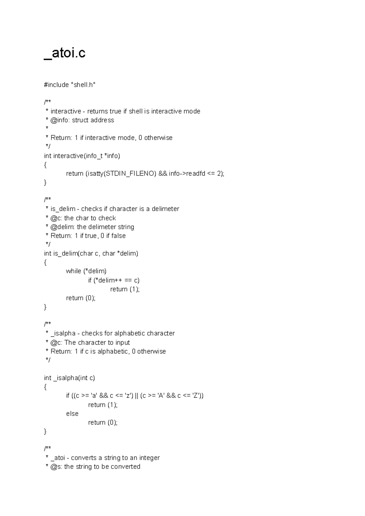 C0 - Simple Shell Implementation: Interactive Mode and Built-in ...