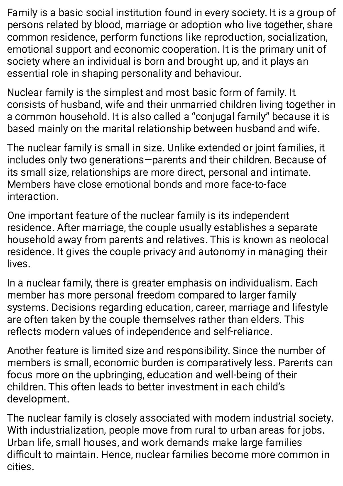 Nfjf - Jasoreet: Nuclear and Joint Family Dynamics Explained - Studocu