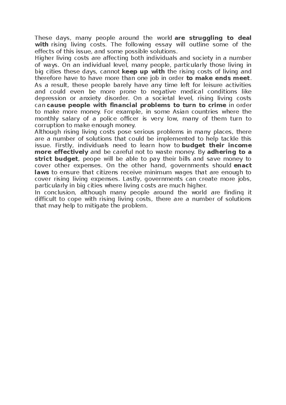 Tài liệu - English essays - These days, many people around the world ...