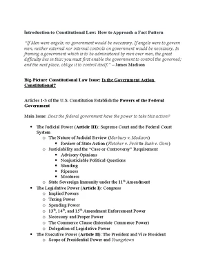 Constitutional Law - Study Notes & Assignments - Studocu