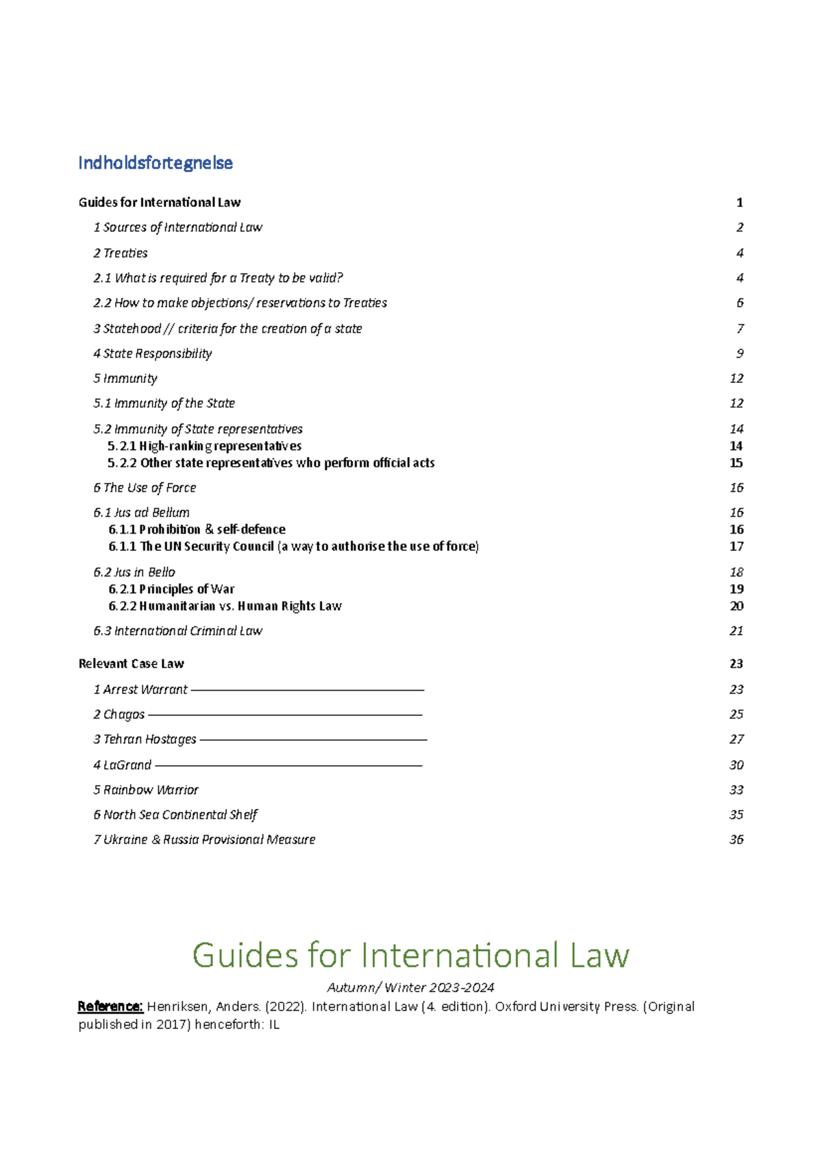 Guides for International Law 1: Comprehensive Overview and Key Concepts ...