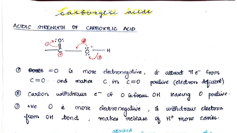 Carboxylic Acid Notes - Class 12 COJUDon - Studocu