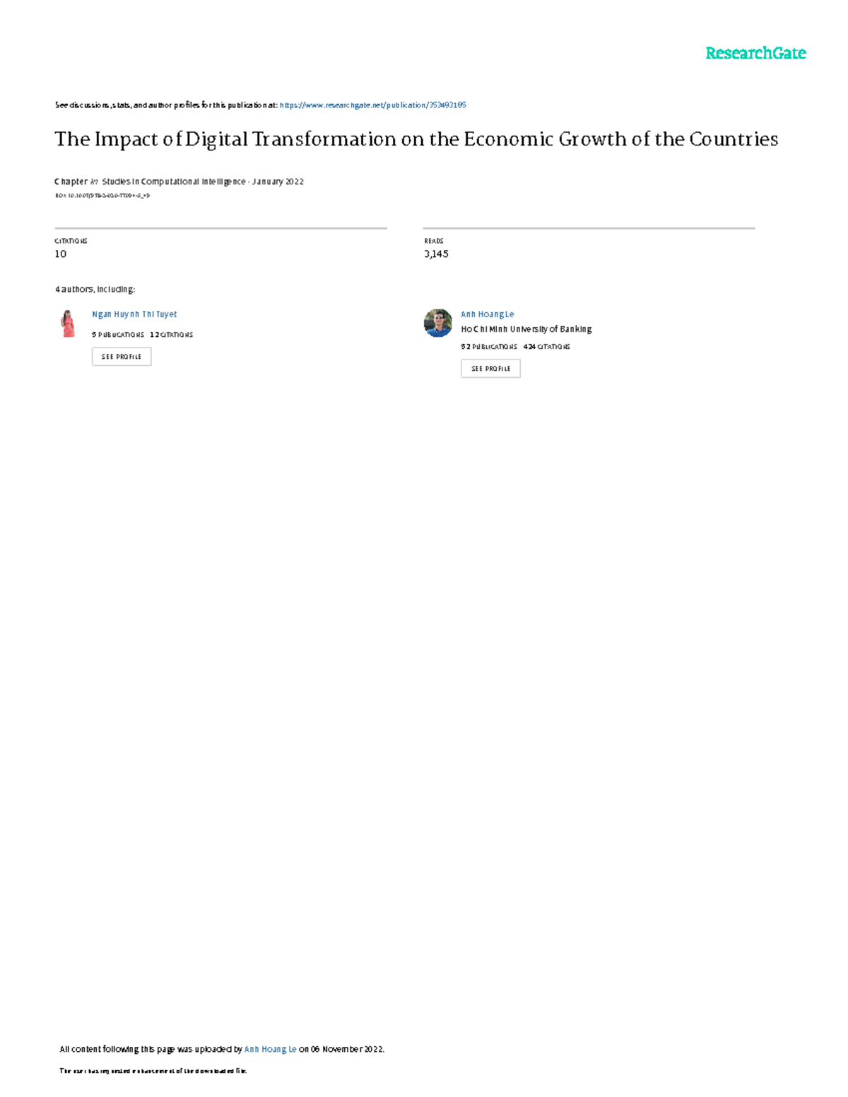 Digital Transformation's Impact on Economic Growth: A Bayesian Analysis ...