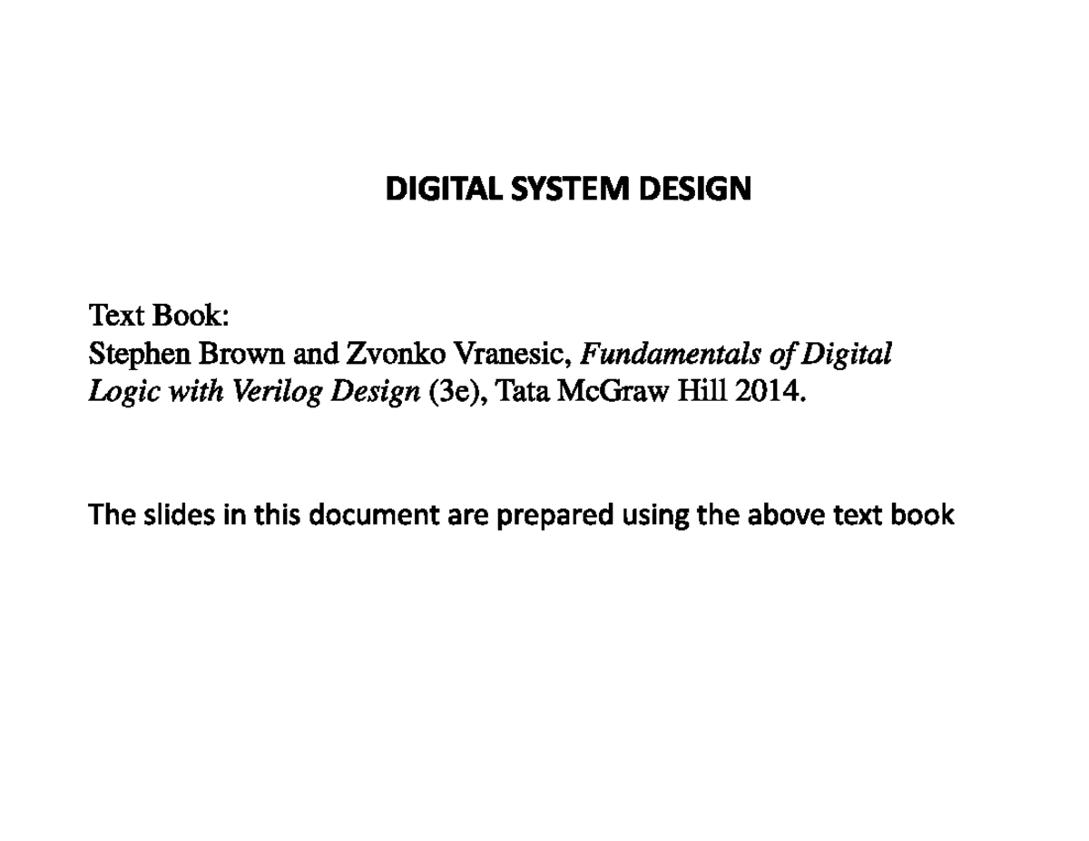 Module-1: Digital System Design K-MAP Notes (Course Code: DS101) - Studocu