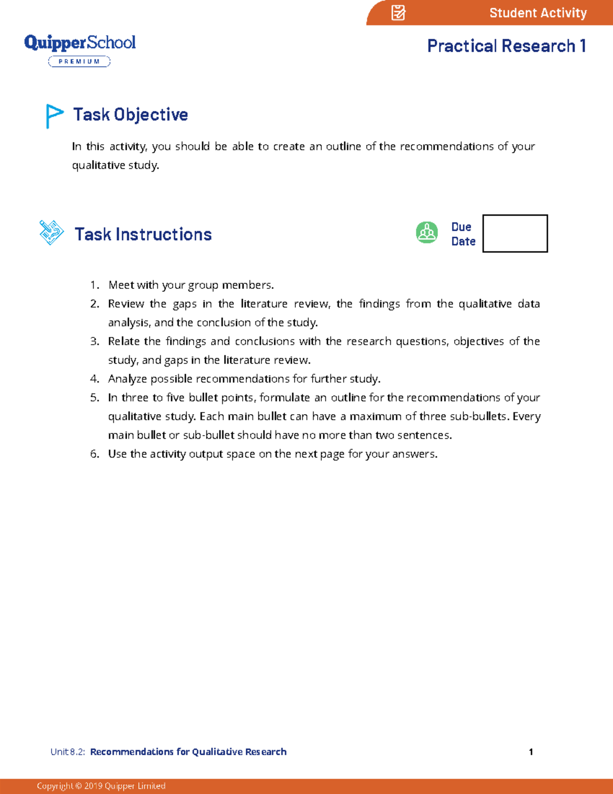 Qualitative Research Recommendations Outline and Assessment Guidelines ...
