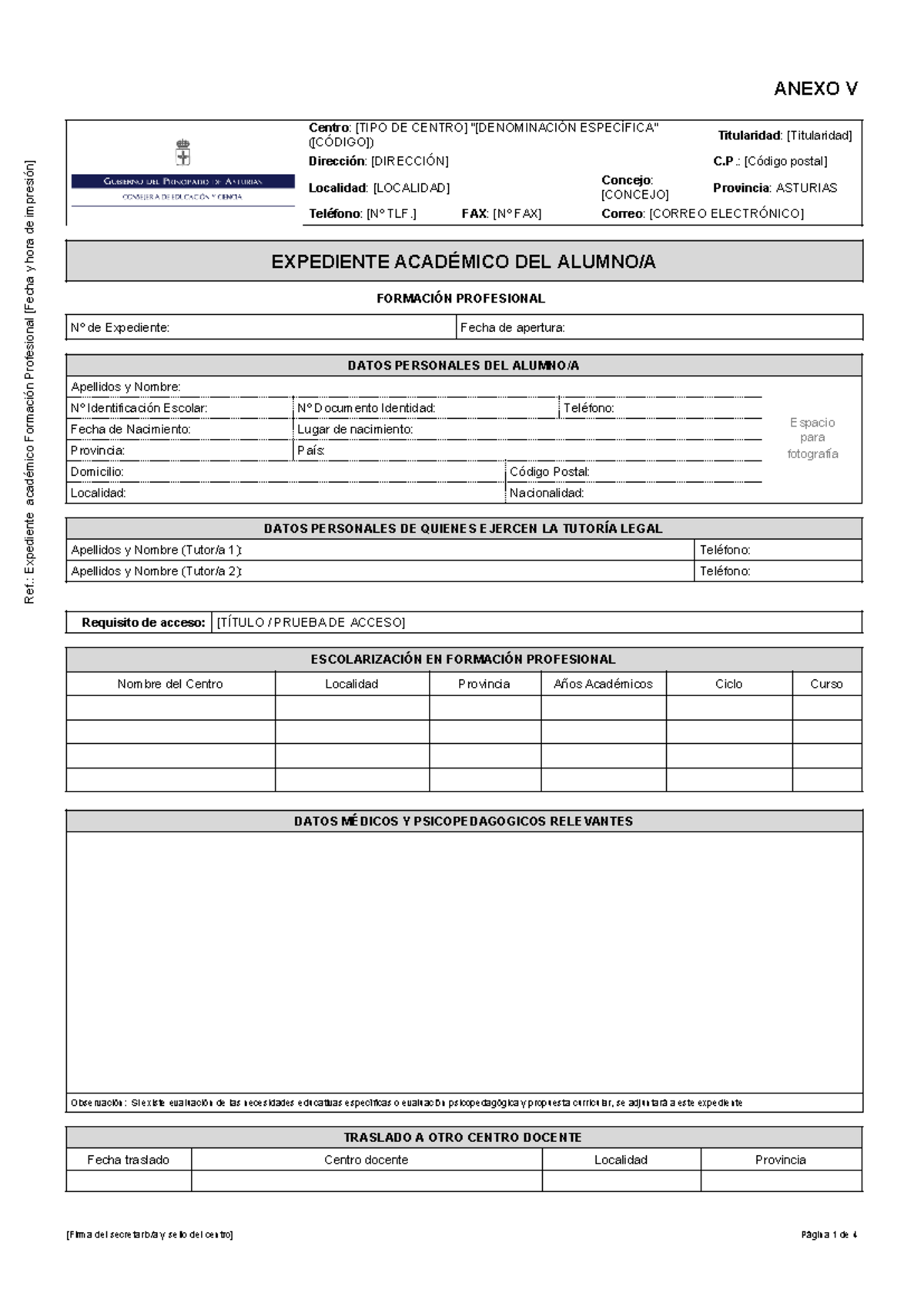 Modelo de Expediente Académico de Formación Profesional 2009-07 - Studocu, image size:1200x1696