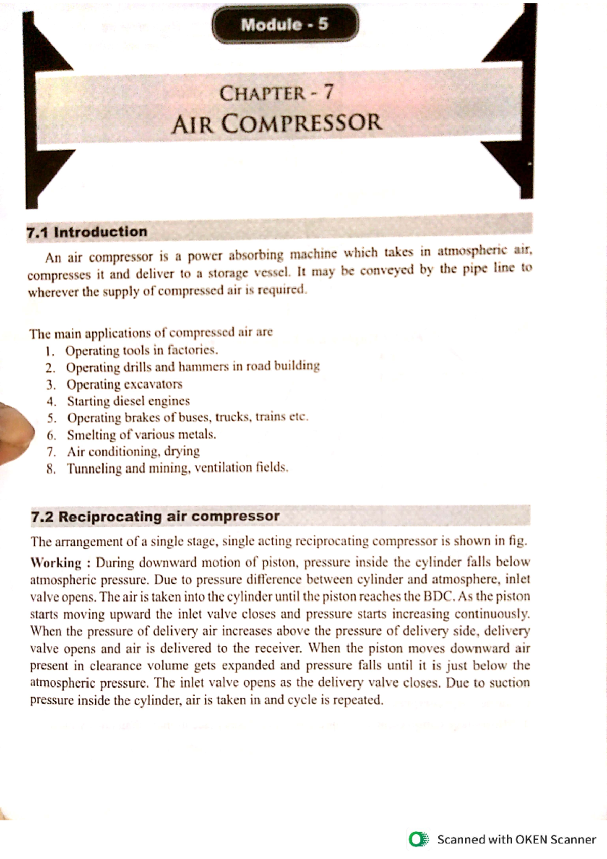 Module 5 - Chapter 7: Air Compressor Theory and Applications in Thermo ...