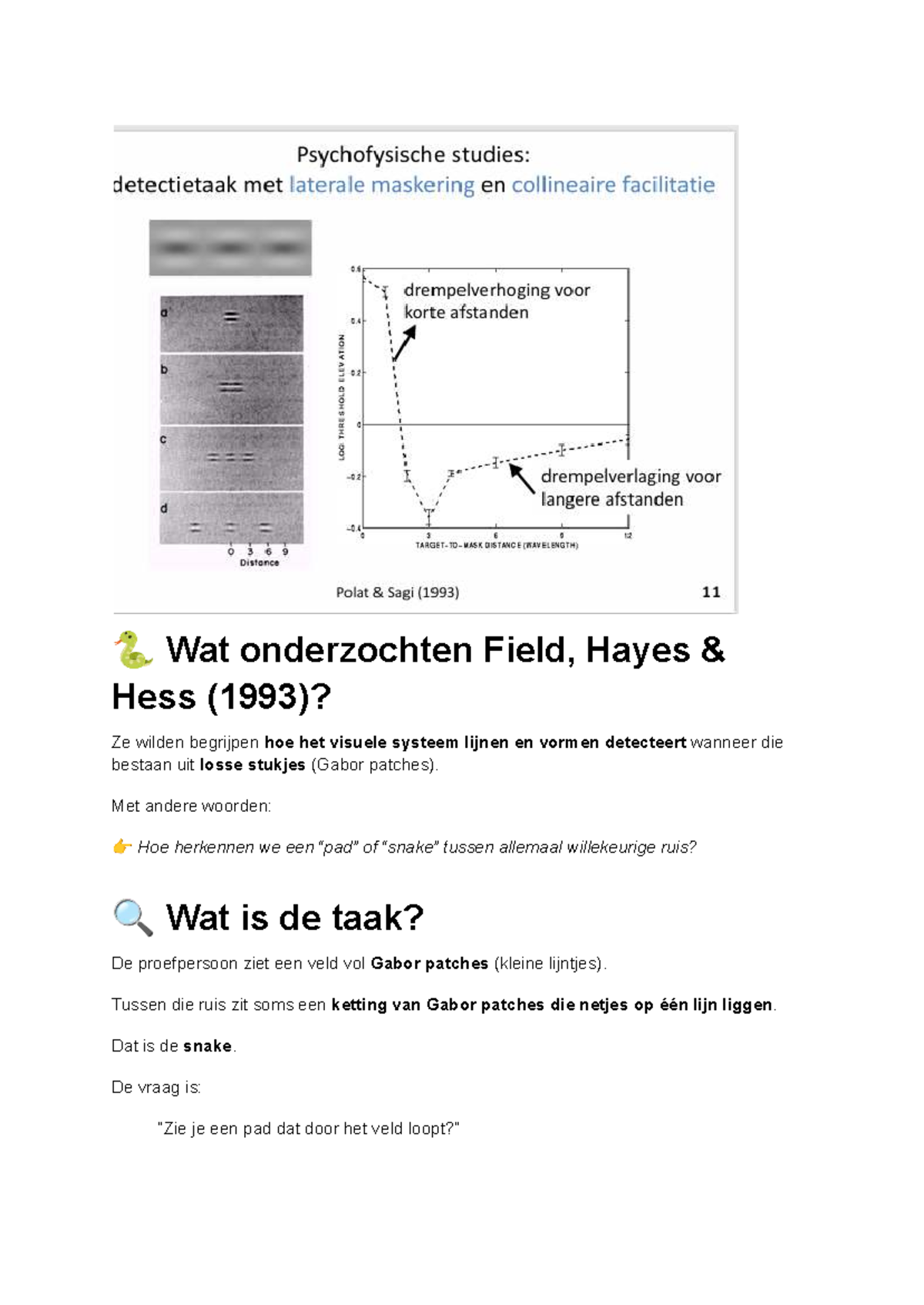 Experimenten in de Functieleer: Visuele Perceptie en Groepering - Studocu