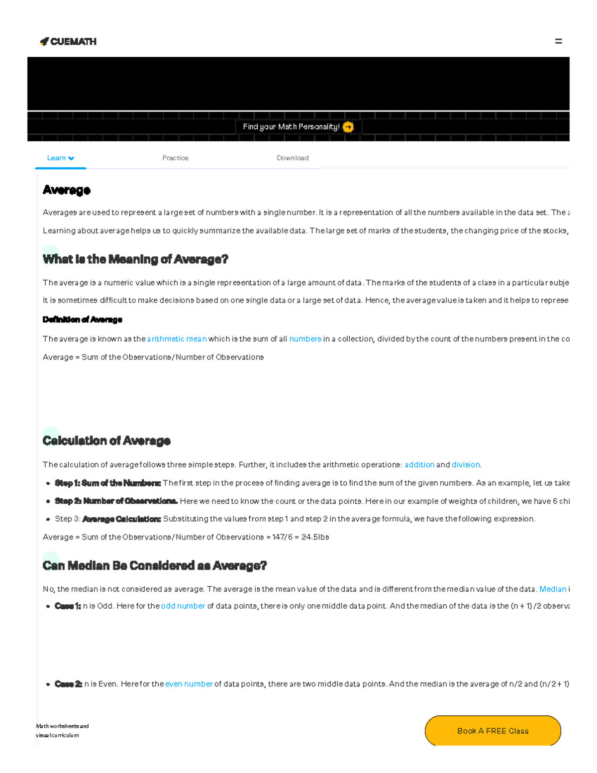 Understanding Averages: Calculation, Meaning, and Examples in Math ...