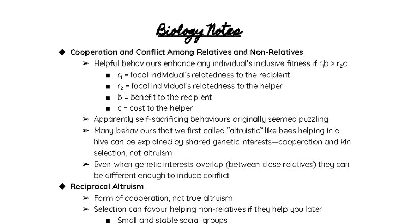 COOPERATION SIMPLE DEFINITION BIOLOGY visual data 6