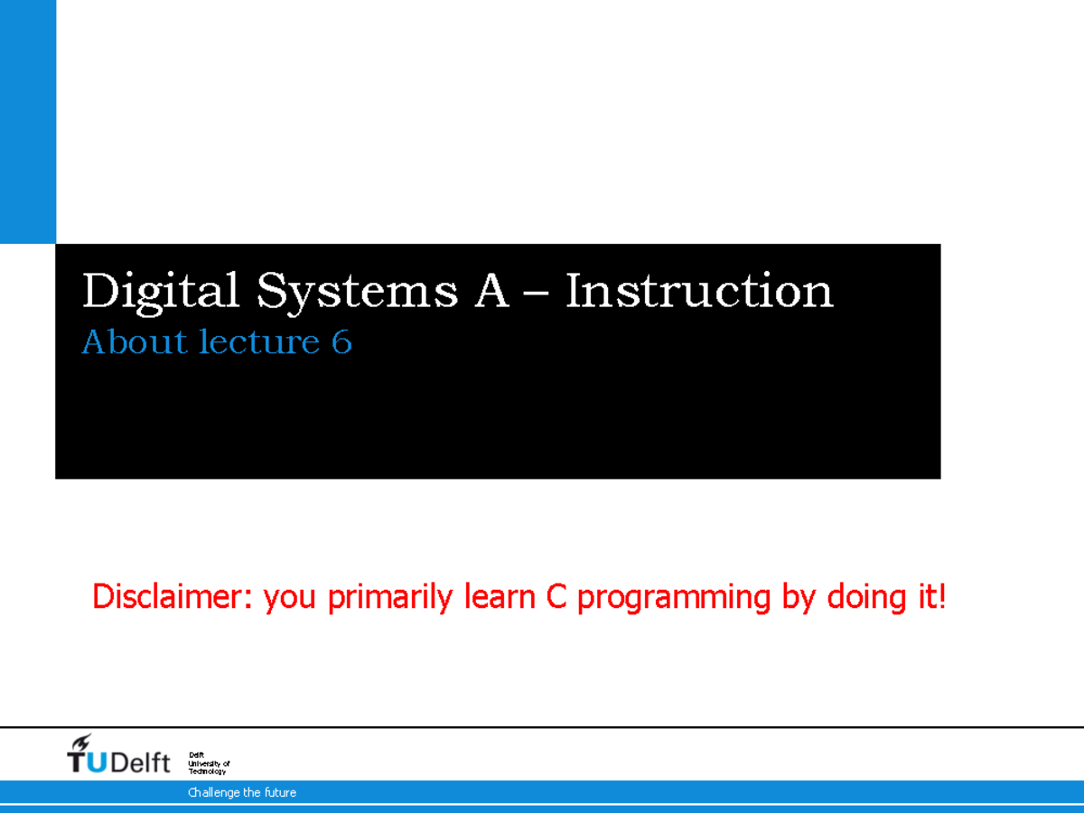 EE1D11 Instr Lec6 - Mastering C programming Basics and Expressions ...