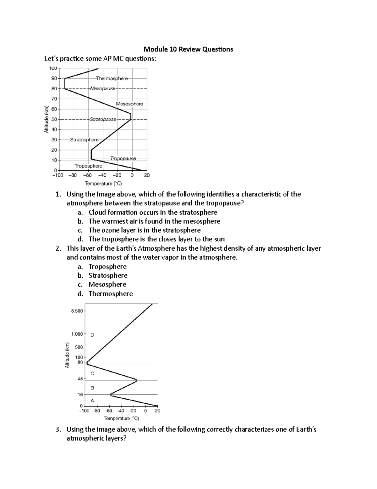 Module 10 Review Questions - AP Atmosphere Prep Guide - Studocu