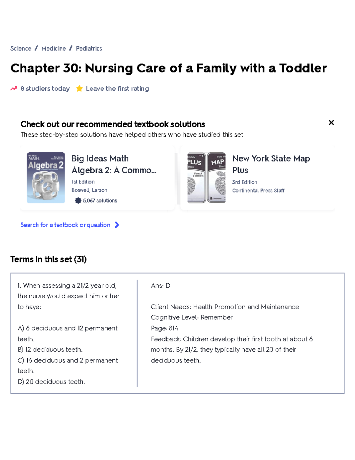 Nursing Care for Families with Toddlers: Chapter 30 Flashcards Quizlet ...