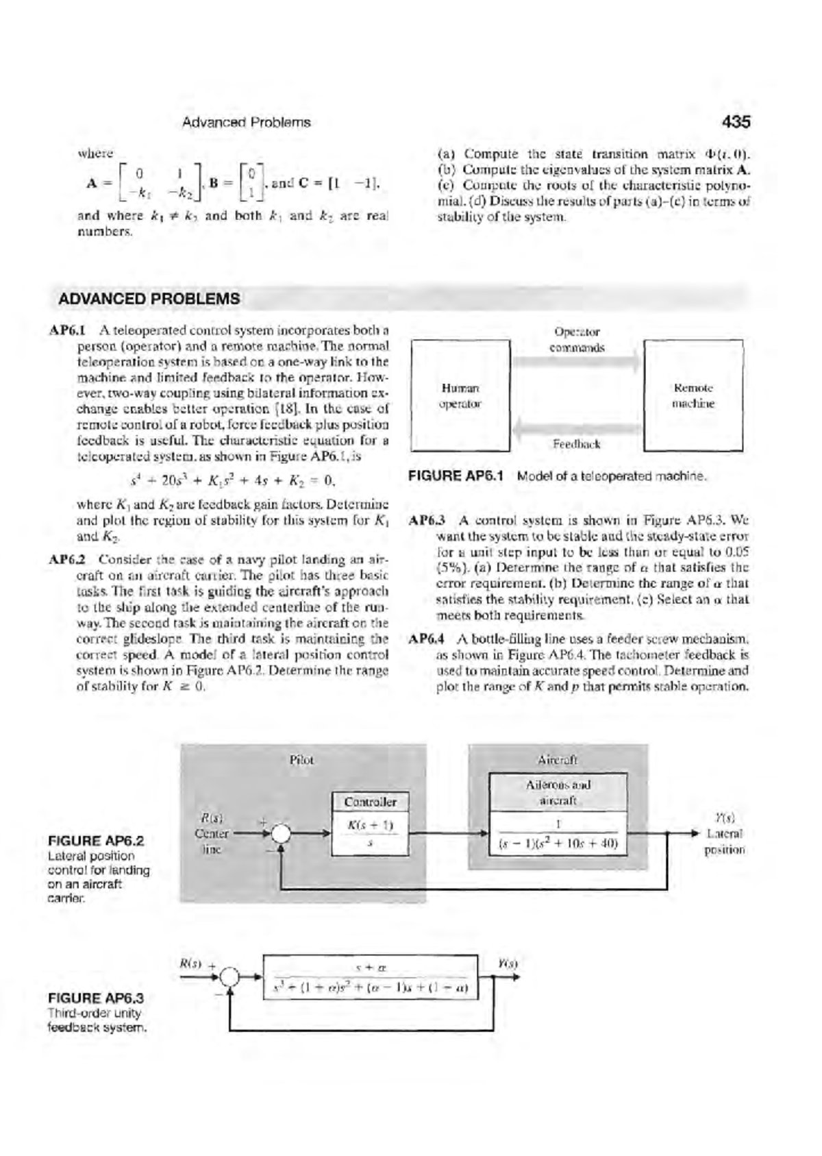 Modern Control Systems: Advanced Stability Problems - 47 - Studocu